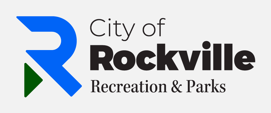 Recreation and Parks Department Logo City of Rockville Recreation & Parks logo featuring a stylized blue